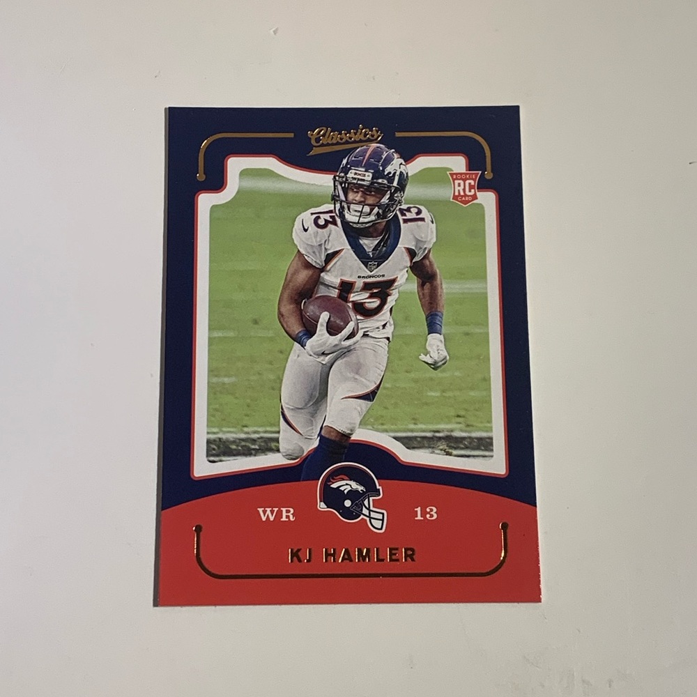 🏈 [5/$10] 2020 PANINI CHRONICLES CLASSICS #CL-25 KJ HAMLER NFL TRADING CARD 🏈